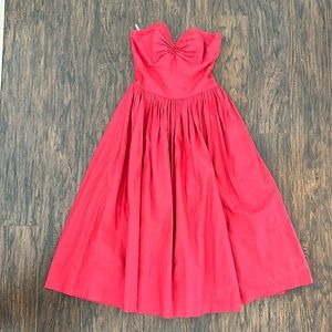 Hearts and Found size, small red, sweetheart, midi dress
